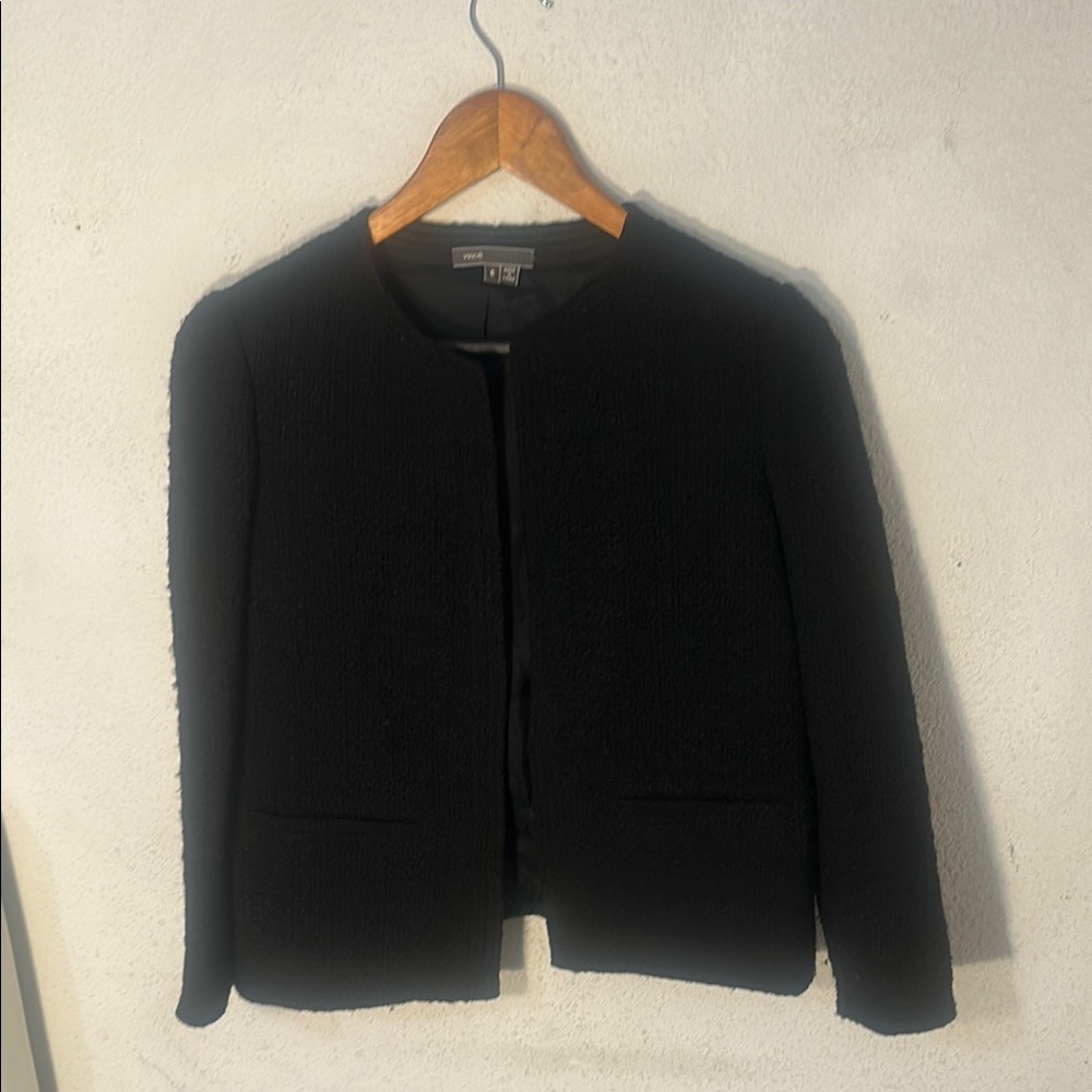 Vince Black Blazer Classic Minimalist Design